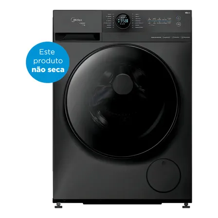 Máquina De Lavar 11kg Midea Heathguard Titanium Conectada 220v Titânio