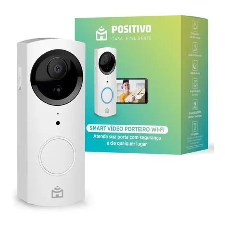 Smart Video Porteiro Positivo Casa Inteligente Wi-fi Branco