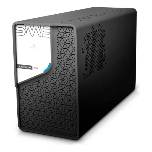 Nobreak SMS TECH 1200VA Entrada Bivolt e Saída 115V | 6 Tomadas 10A e 2 Tomadas 20A | Senoidal por Aproximação | Ideal para PC, Monitor, Modem, Roteador e Escritório