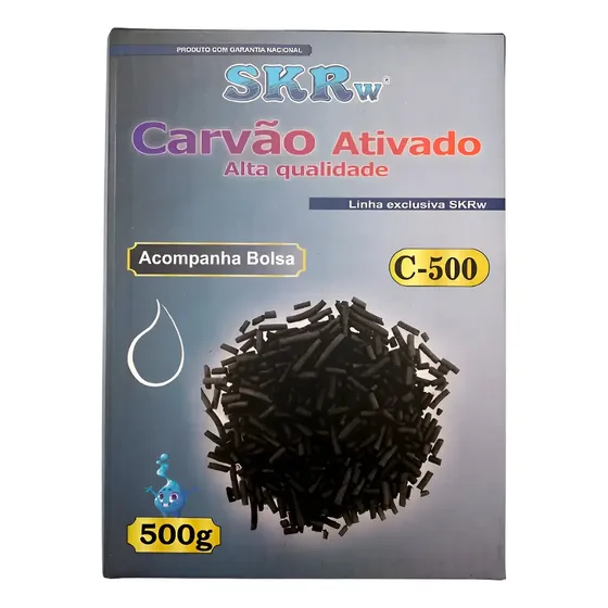 Carvao Ativado Pelet Skrw Com Bolsa 500g