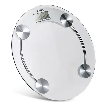 Balança Digital Vidro Temperado 180kg Antiderrapante Display Lcd Balança Vidro Temperado