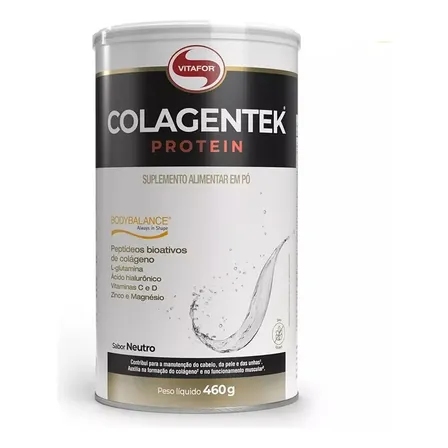Suplemento Alimentar Colagentek Protein Neutro 460g Vitafor Sem Sabor