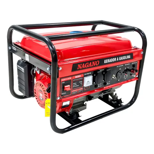 Gerador De Energia Nagano Ng3810 A Gasolina 3.6 Kva Monofásico Com Tecnologia Avr 110v/220v