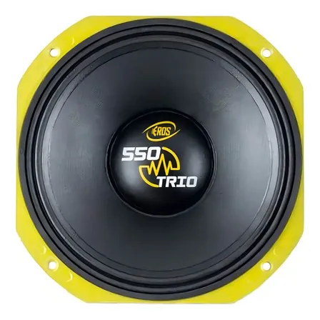 Alto Falante Woofer 10 Pol Eros E-550 Trio 550w Rms 8 Ohms Amarelo