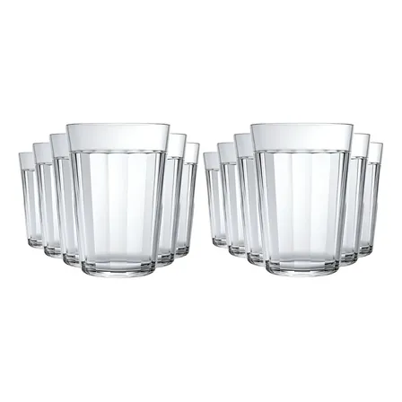 Kit 12 Copos Americano Nadir 300ml para Água e Cerveja