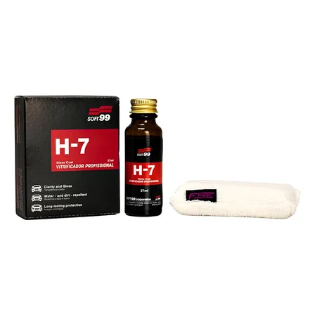 Vitrificador Pintura Glass Coat H7 Profissional 27ml Soft99