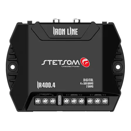 Módulo Amplificador Stetsom Iron IR400.4 400W RMS para 4 Canais de 2 Ohms