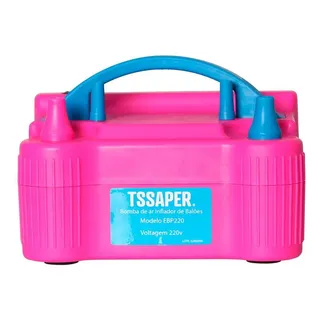 Bomba De Ar Inflador De Baloes Bexigas Modelo Ebp 220v Rosa