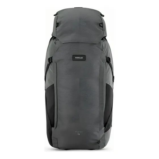 Mochila Trekking Forclaz Travel 900 70L Cáqui Resistente à Água