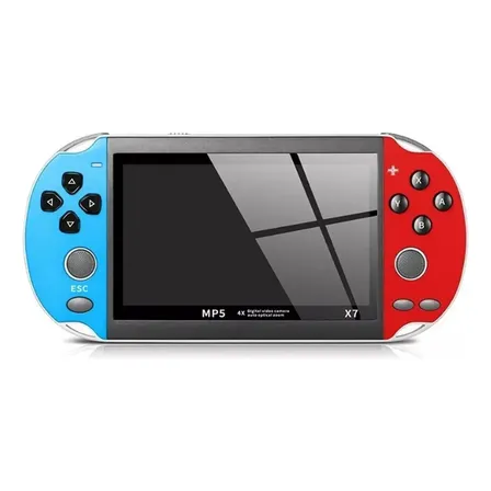 Máquinas portáteis de videogame para adultos e crianças X7 Color Azul/Vermelho