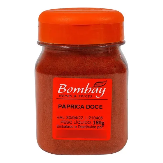 Páprica Doce 180g (mini Pet) Bombay Herbs & Spices