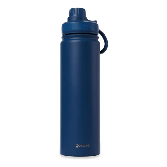 Garrafa Térmica Gocase Fresh Inox Parede Dupla Isolada 650ml Cor Azul Azul-marinho