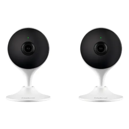 Kit 2 Câmeras De Vídeo Interna Wi-fi Full Hd Im3 C Intelbras Branco