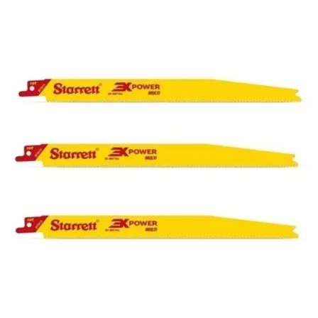 03x Lamina Serra Sabre Bi-metal Muti 300mm Bt121014 Starret