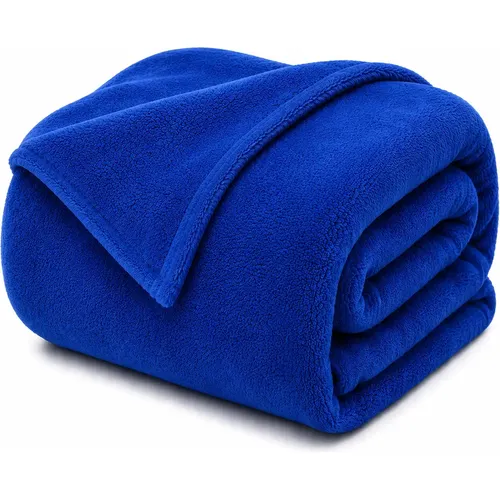 Cobertor Life Tex II Microfibra Casal Azul Royal 200x180cm Coral Fleece