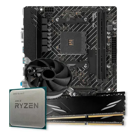 Kit Upgrade Gamer, Amd Ryzen 5 5600g, A520m, 16gb Ddr4 Preto