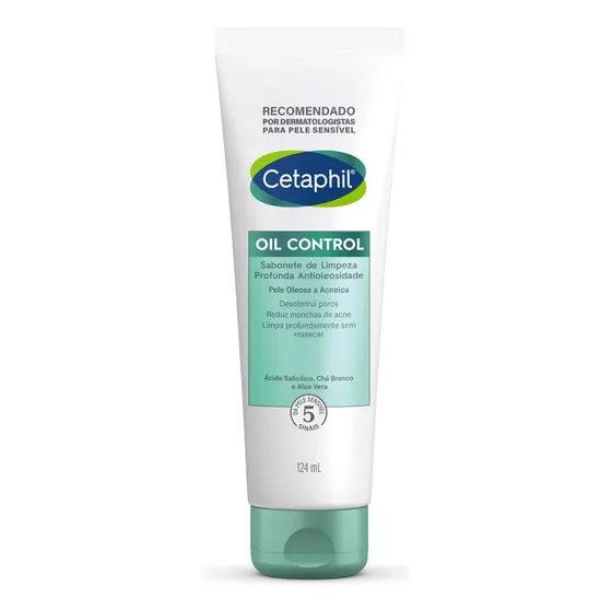 Sabonete Facial Antiacne Cetaphil Oil Control 124ml Oleosa Dia/noite