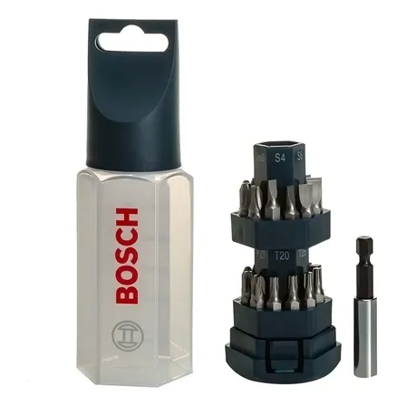 Jogo Bits Ponteira Para Parafusadeira Bosch - Kit 25 Peças
