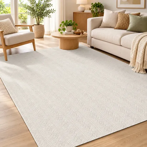 Tapete De Sala Moderno 1,50m X 2,50m Mandacaru Brinde Lavável em Máquina