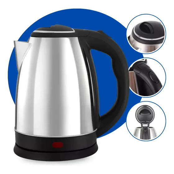 Chaleira Jarra Elétrica 2 Litros 1000w Cor Prateado