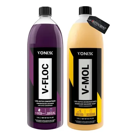 Kit Shampoo Concentrado Automotivo 1.5l Desincrustante Vonixx