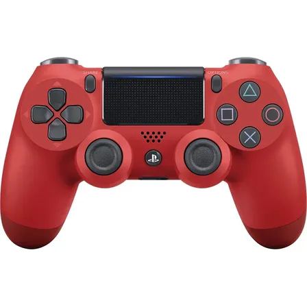 Controle Sem Fio Sony Dualshock 4 Vermelho Magma Para Playstation 4