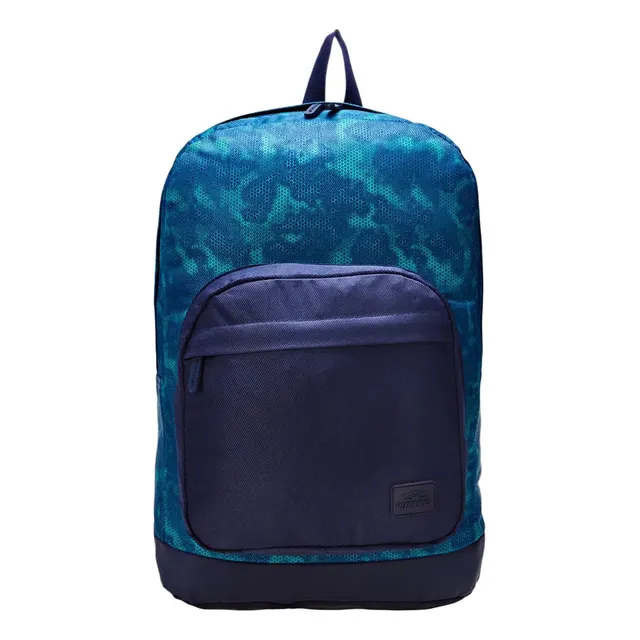 Mochila Masculina E Feminina Casual Shammy 2.0 Print Azul 19 Litros Olympikus Vapor Green/marinho Estampado