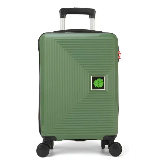 Mala De Viagem Bordo Infantil Pequena 360° Hulk Luxcel Cor Verde Abs