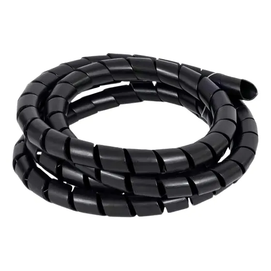 Organizador de Fios Espiral Preto 10 Metros 3/4 Lukma