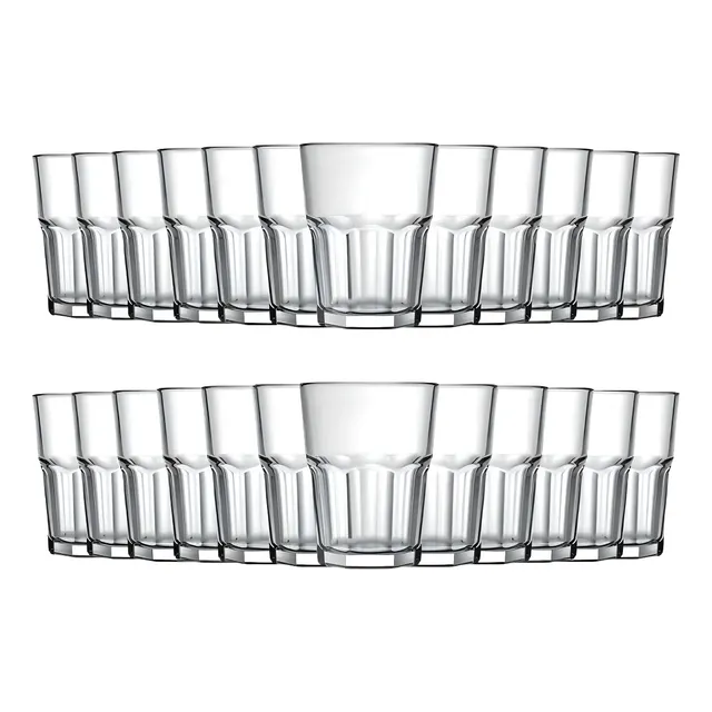 Jogo 24 Copos Vidro 200ml Nadir Figueiredo Bristol