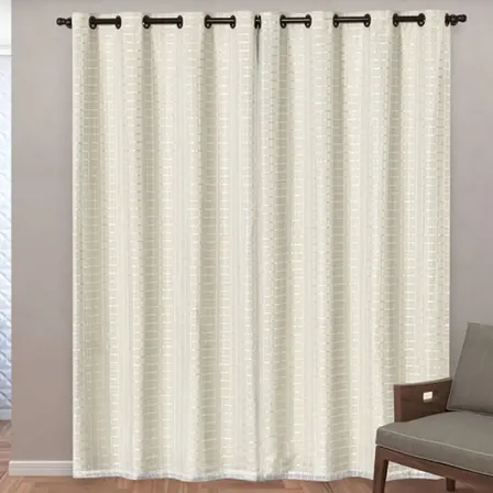Cortina Blackout Pvc Voil Xadrez 2,80 X 2,30 - Eddi Casa Cor Bege