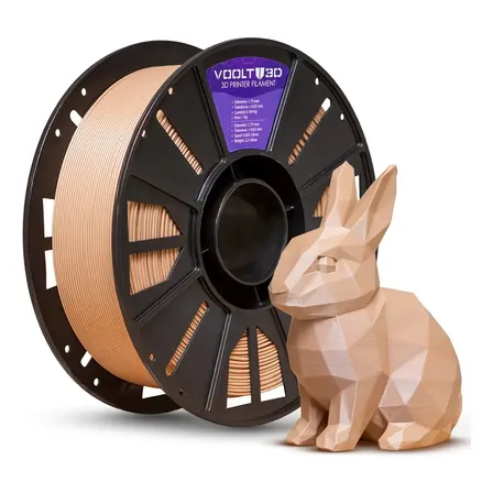 Filamento Pla Marrom Cappuccino 1Kg Voolt3D High Speed 1,75mm High Speed Objetos Decorativos Fabricação Nacional