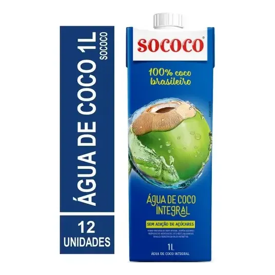 Água De Coco Sococo 1l - 12 Unidades