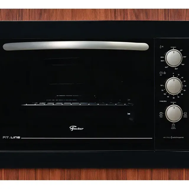 Forno Elétrico De Embutir Fischer 48 Litros, Fit Line, 34493 Cor Preto