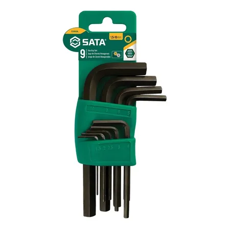 Jogo De Chave Allen 1,5 A 10mm 09 Peças St09129l Sata