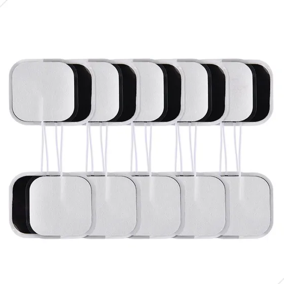 Adesivo Eletrodo Tens - 5x5 - Kit Com 10 Unidades - Cor Branco