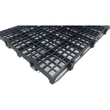 10pc Pallet Estrado Plastico Preto 25x50x2,5cm Piso Plástico