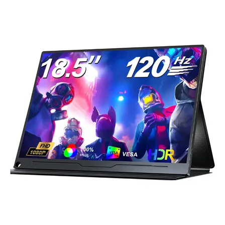 Monitor Portatil Uperfect 18,5 Polegadas Ultra-slim Ips Hdr Full Hd 120hz Com Vesa E Smart Cover Preto 127/220v