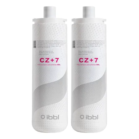 Refil Filtro Ibbl Cz 7 Para Purificador Kit Com 2 Unidades Branco