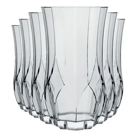 Conjunto De Copos De Vidro Opera Long Drink Nadir Figueredo 360ml 6 Unidades Tranparente