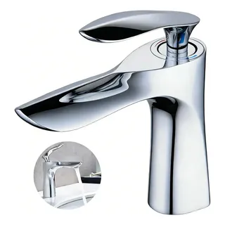 Torneira Para Banheiro Misturador Monocomando Cromada Brilhante Acabamento Lavatorio Casacata Yesop Y-297