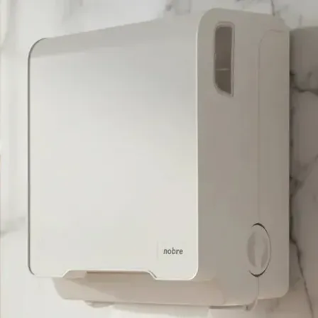 Dispenser Papel Toalha Auto Corte Branco Bobina Mecânico - Nobre