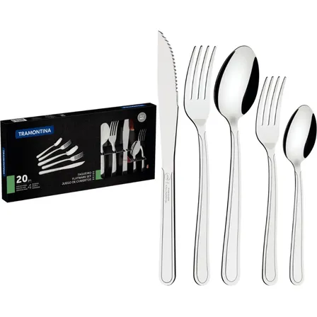 Faqueiro 20pcs Buzios Aco Inox Tramontina -23798062 Prateado