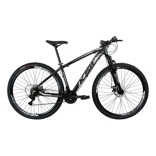 Bicicleta Aro 29 Ksw Xlt 24v Disco Câmbios Index Cor Preto/prata Tamanho Do Quadro 15