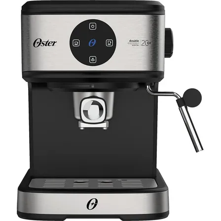 Cafeteira Espresso Double Digital Oster Cor Aço escovado e Preto