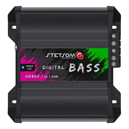 Amplificador Modulo Stetsom Bass Db 800.1 800w 1 Canal 1ohm Cor Foto Preto