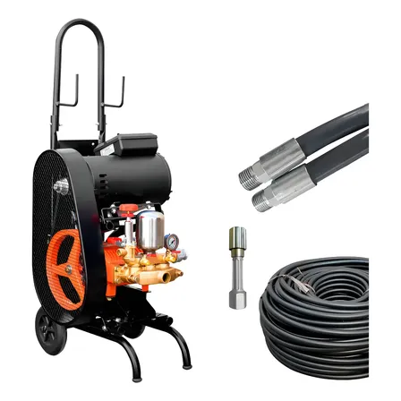 Lavadora De Alta Pressão Bortoloto 3cv 220v 45l/min Com Carrinho 60 Hz