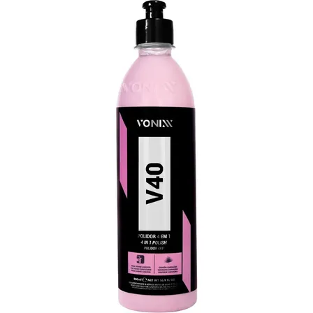 Polidor Corte Refino Lustro Protecao 4 Em 1 V40 500ml Vonixx 127/220v