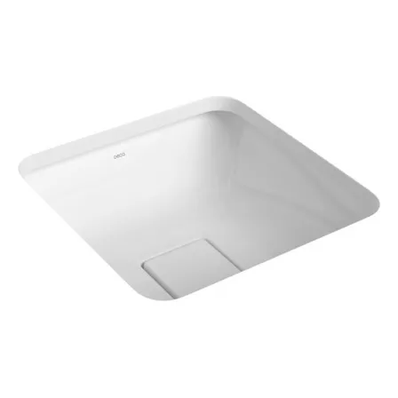 Cuba De Embutir Quadrada Deca 35x35cm Branco Slim - L.31030.17 Brilhante