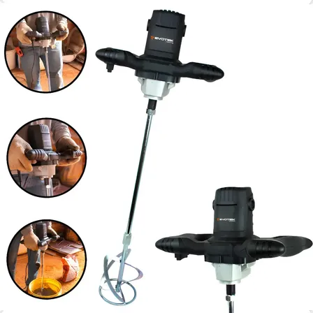 Misturador Batedor Argamassa E Tinta 1200w 6 Velocidade